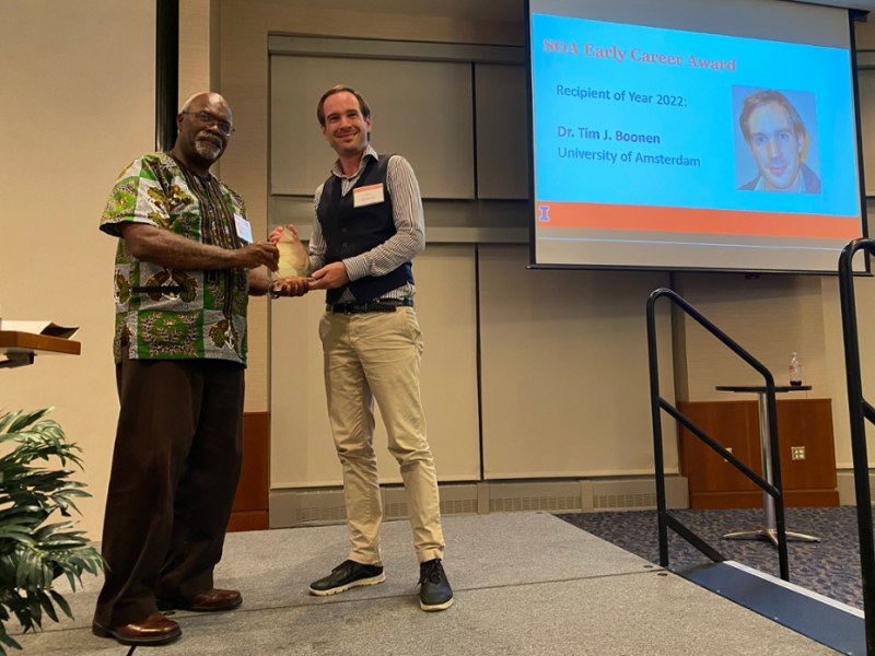 Tim Boonen wins actuarial Early Career Award